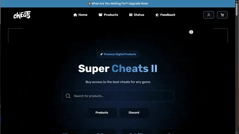 Cheats [ Cyan ] | Theme