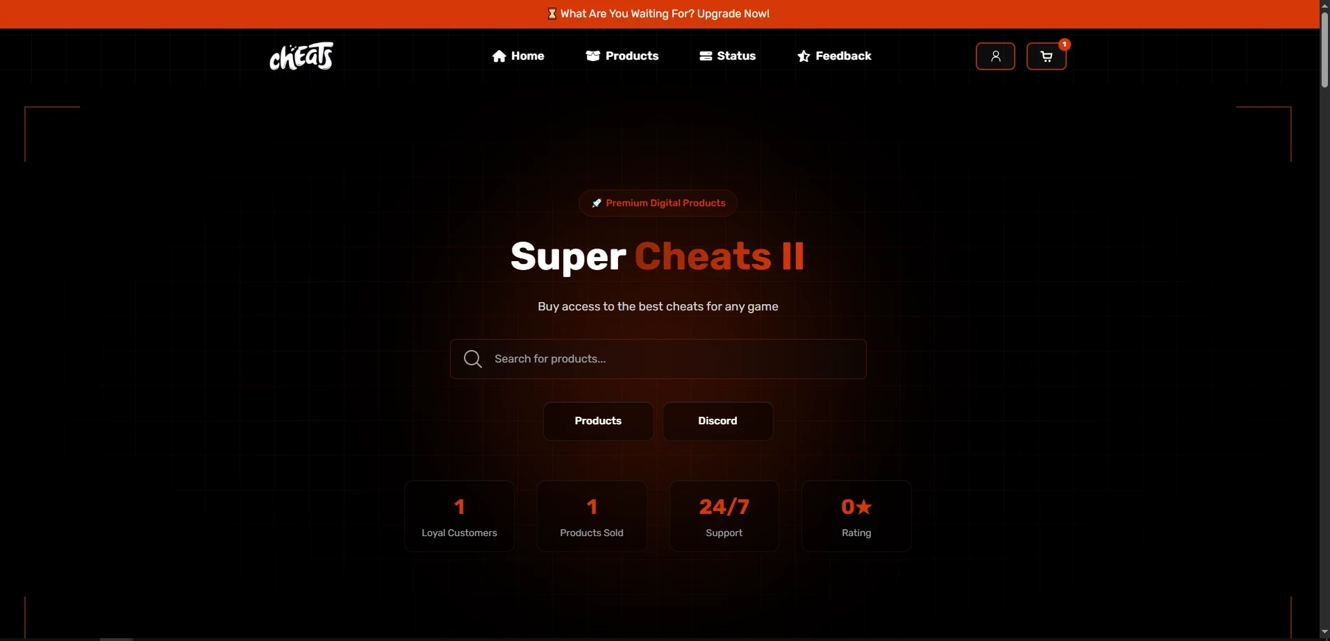 Cheats Theme [ Orange ]